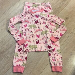 💙 Pink Animal Print Kids Pajamas 💙